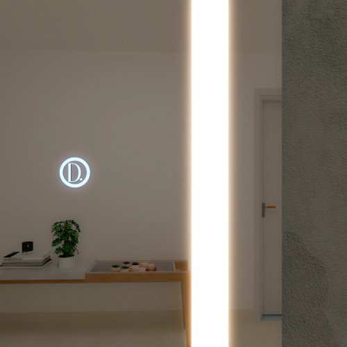 Espelho Decorativo Orgânico Afrodite P, M e G Elegance LED com Botão Touch