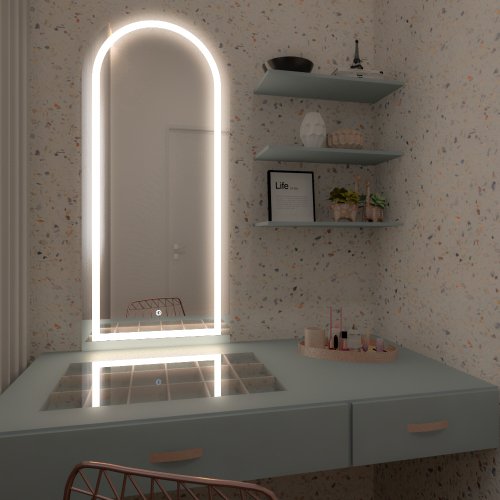 Espelho Decorativo Orgânico Ártemis P, M e G Elegance LED com Botão Touch