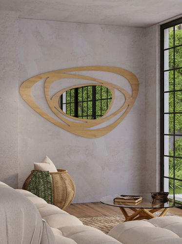 Espelho Decorativo Orgânico Bari com Moldura 1040x1800mm