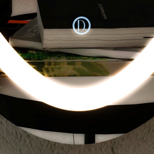 Espelho Decorativo Orgânico Hera M e G Elegance LED com Botão Touch