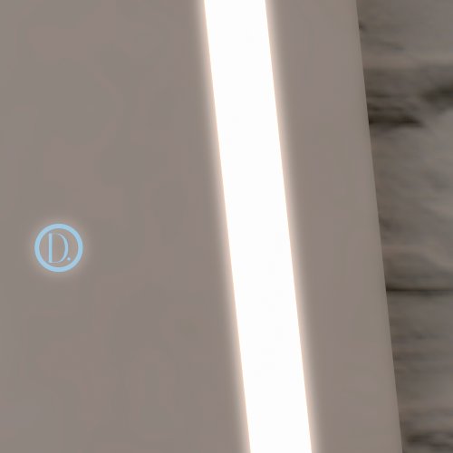 Espelho Decorativo Orgânico Hermes M e G Elegance LED com Botão Touch