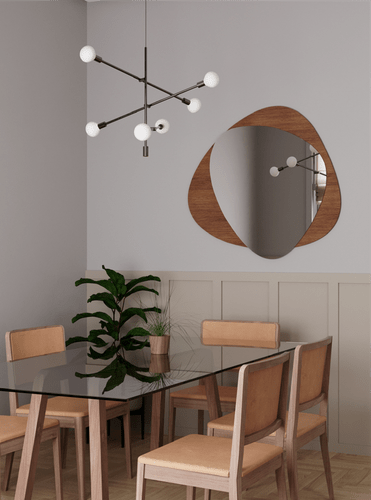 Espelho Decorativo Orgânico Ravena com Moldura 980X1050mm
