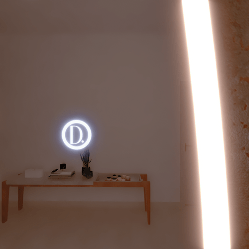 Espelho Decorativo Orgânico Zeus P, M e G Line LED com Botão Touch