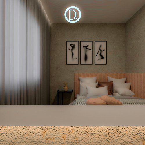 Espelho Decorativo Quadrado Light LED com Botão Touch
