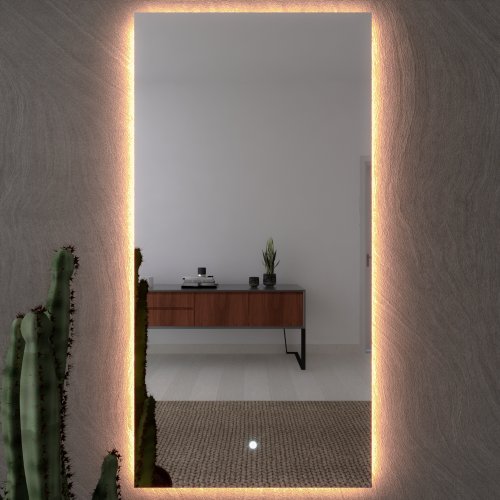 Espelho Decotarivo Retangular Light LED com Botão Touch