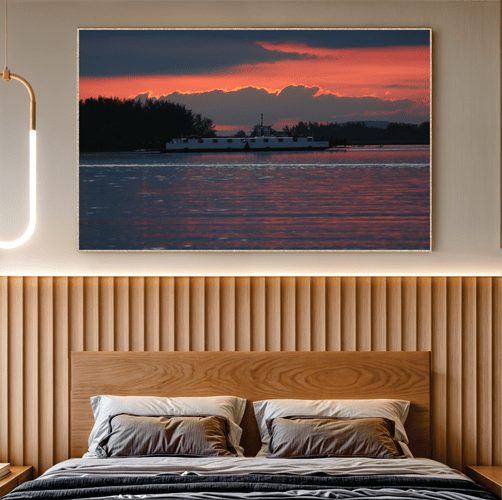 Quadro Balsa Interpraia ll Por Cida Hoffmann