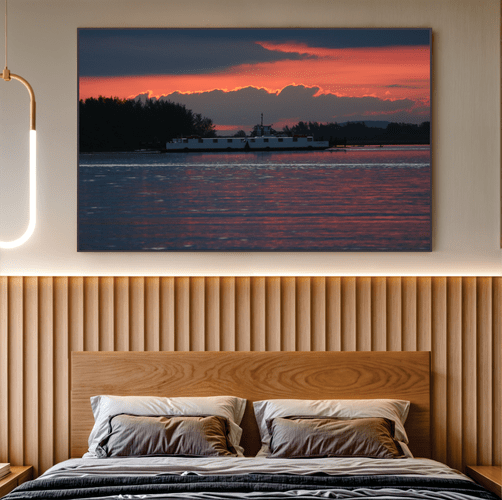 Quadro Balsa Interpraia ll Por Cida Hoffmann