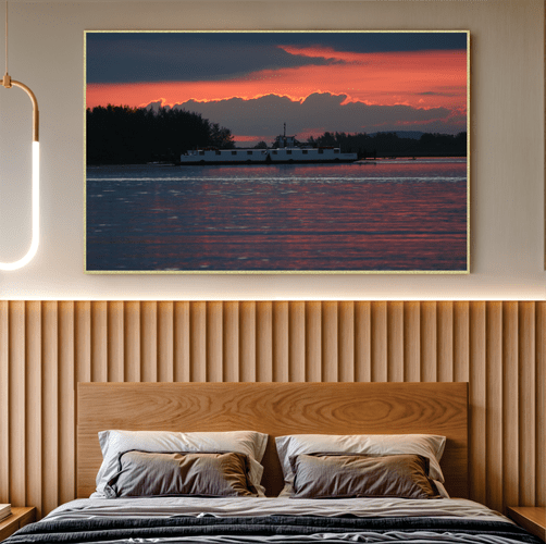 Quadro Balsa Interpraia ll Por Cida Hoffmann