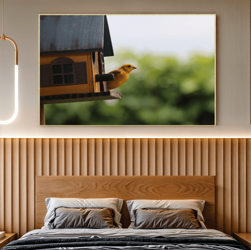 Quadro Canário Por Cida Hoffmann