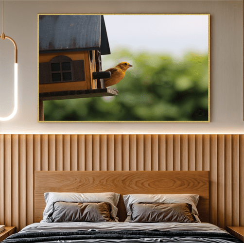 Quadro Canário Por Cida Hoffmann