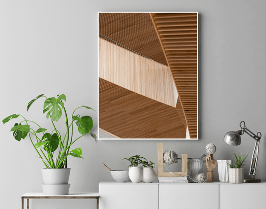 Quadro Detalhes da Biblioteca Central de Calgary Por Ivan Araújo