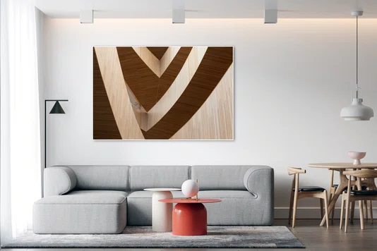 Quadro Detalhes da Biblioteca Central de Calgary Por Ivan Araújo