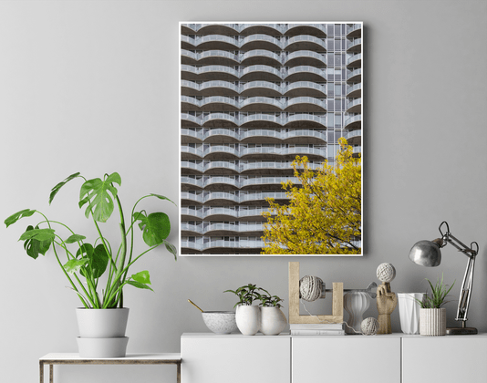 Quadro Fachada com Movimento Por Ivan Araújo