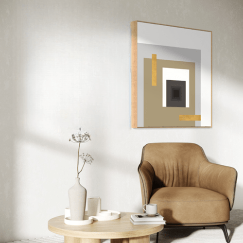 Quadro Formas Folha de Ouro