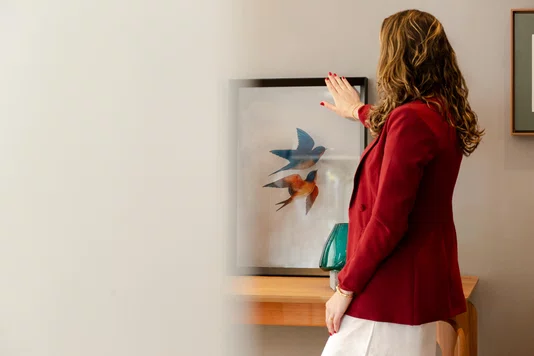 Quadro Instante a Dois com Moldura A02 Por Estúdio Flora