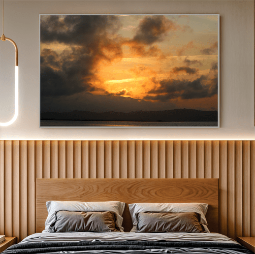 Quadro Lagoa e Sol em Laguna Por Cida Hoffmann