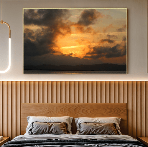 Quadro Lagoa e Sol em Laguna Por Cida Hoffmann
