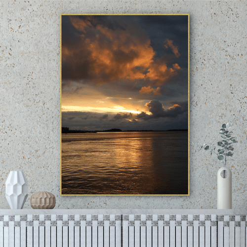 Quadro Nuvens ao Amanhecer Por Cida Hoffmann