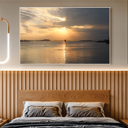 Quadro Luz Sobre a Lagoa Por Cida Hoffmann