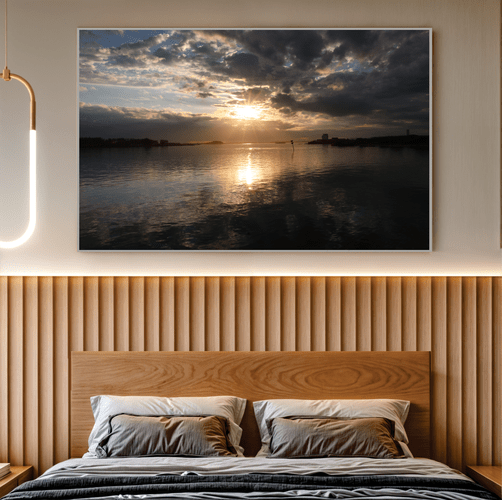 Quadro Luz Sobre a Lagoa Por Cida Hoffmann