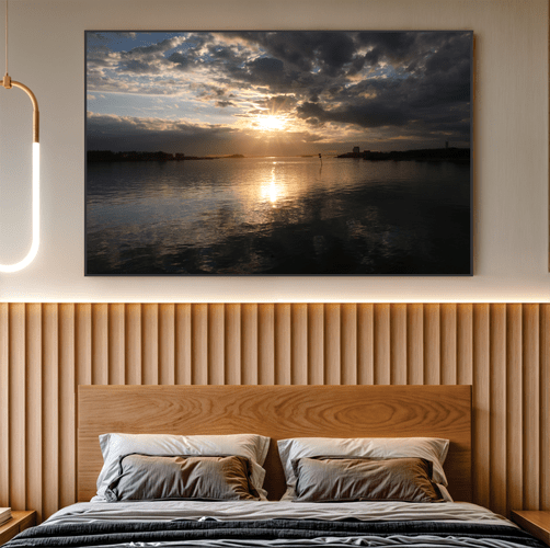 Quadro Luz Sobre a Lagoa Por Cida Hoffmann