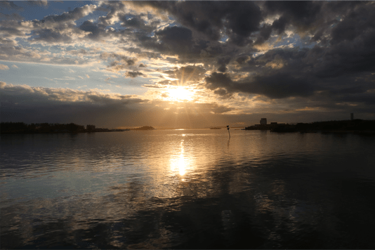 Quadro Luz Sobre a Lagoa Por Cida Hoffmann