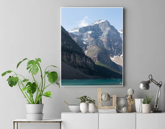Quadro Paisagem Diante do Lago Moraine Por Ivan Araújo