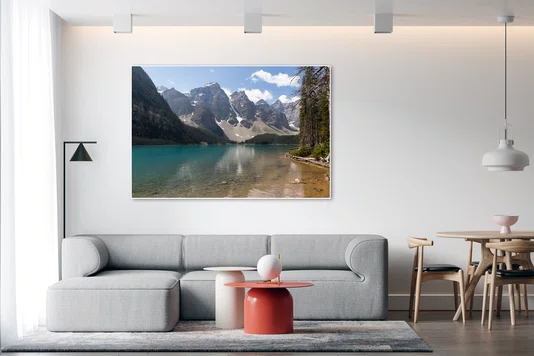 Quadro Paisagem no Lago Moraine Por Ivan Araújo