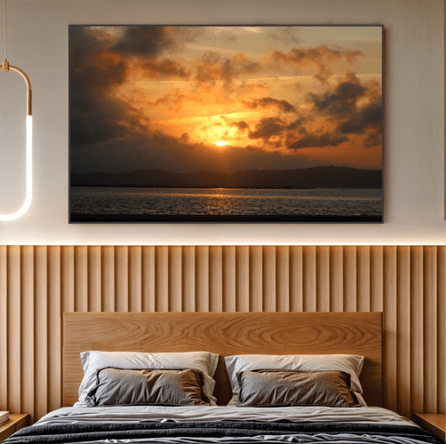Quadro Sol Poente em Laguna Por Cida Hoffmann