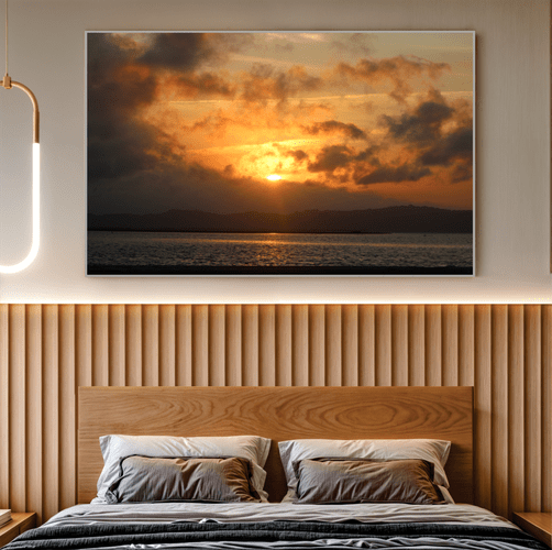 Quadro Sol Poente em Laguna Por Cida Hoffmann