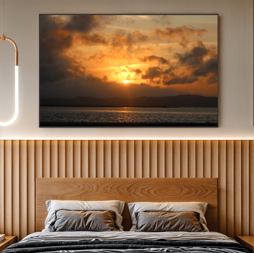 Quadro Sol Poente em Laguna Por Cida Hoffmann