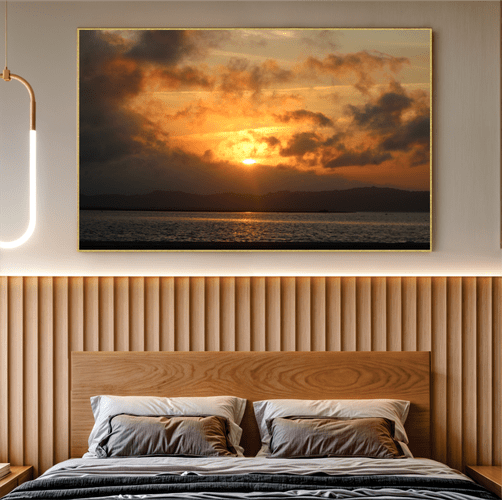 Quadro Sol Poente em Laguna Por Cida Hoffmann