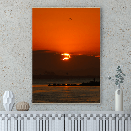 Quadro Sol Poente em Laguna Por Cida Hoffmann