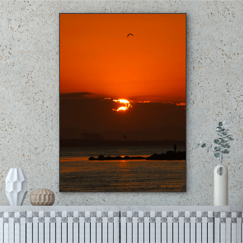 Quadro Sol Poente em Laguna Por Cida Hoffmann