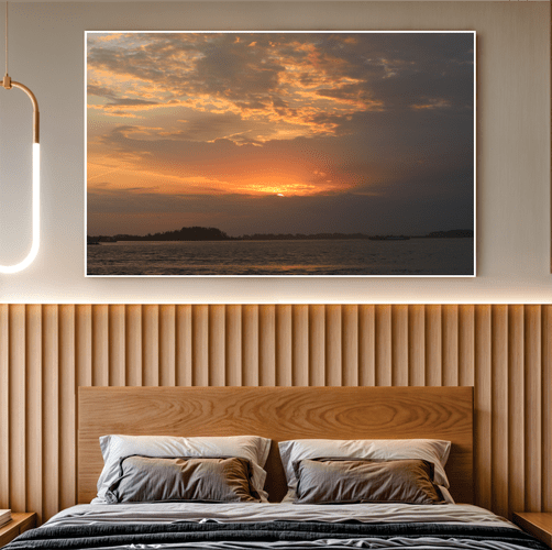 Quadro Sol Poente em Laguna Por Cida Hoffmann