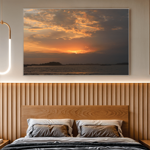 Quadro Sol Poente em Laguna Por Cida Hoffmann
