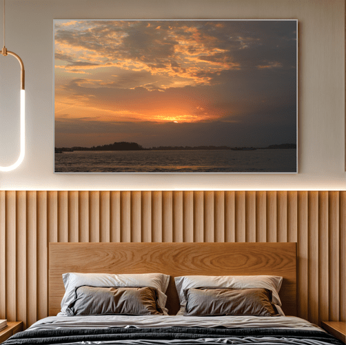 Quadro Sol Poente em Laguna Por Cida Hoffmann
