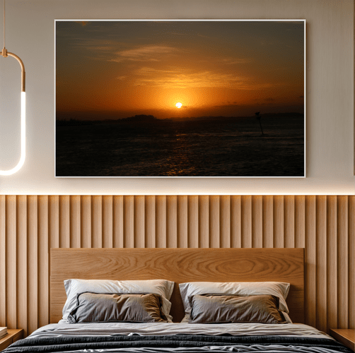 Quadro Luz Sobre a Lagoa Por Cida Hoffmann
