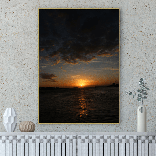 Quadro Luz Sobre a Lagoa Por Cida Hoffmann