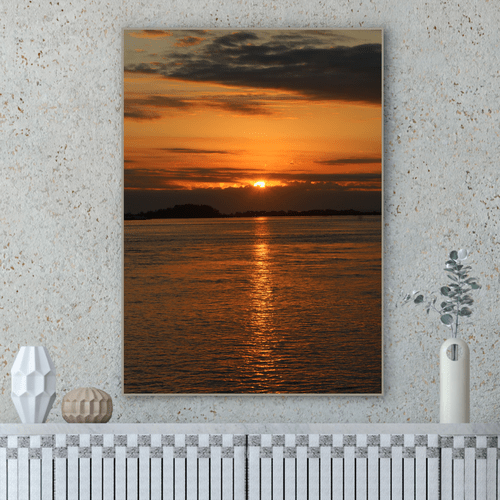 Quadro Sol Poente em Laguna Por Cida Hoffmann