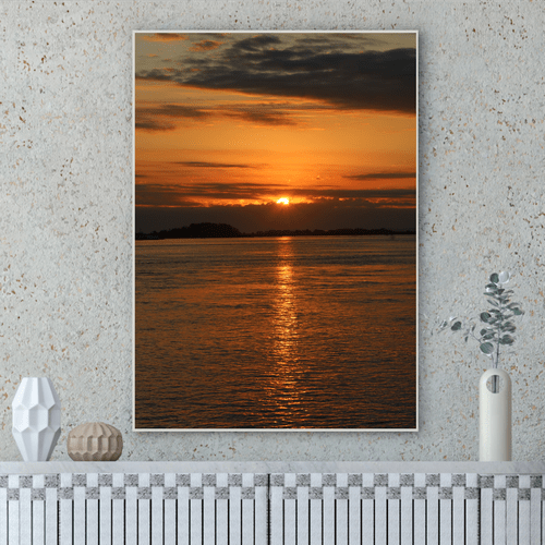 Quadro Sol Poente em Laguna Por Cida Hoffmann