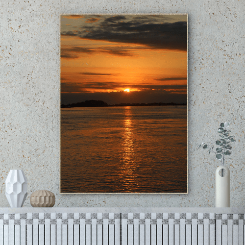 Quadro Sol Poente em Laguna Por Cida Hoffmann