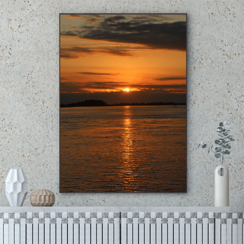Quadro Sol Poente em Laguna Por Cida Hoffmann