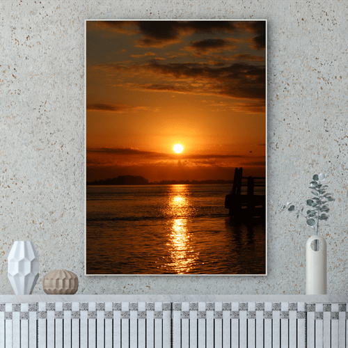 Quadro Trapiche ao Pôr do Sol Por Cida Hoffmann