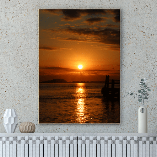 Quadro Trapiche ao Pôr do Sol Por Cida Hoffmann