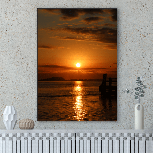 Quadro Trapiche ao Pôr do Sol Por Cida Hoffmann
