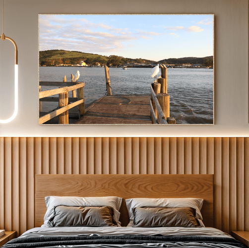 Quadro Trapiche e Pássaros Por Cida Hoffmann