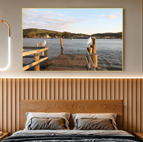 Quadro Trapiche e Pássaros Por Cida Hoffmann