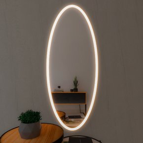 Espelho Decorativo Orgânico Hera P, M e G Line LED com Botão Touch