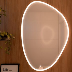 Espelho Decorativo Orgânico Apolo P, M e G Line LED com Botão Touch